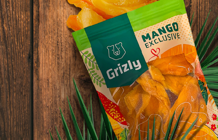 Ízletes, természetes cukortartalmú és vitaminokkal teli snack. Szerezzen be terméktesztelésünkkel ingyenesen egy Grizly exkluzív szárított mangót